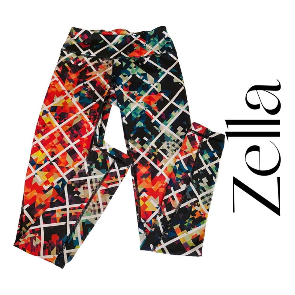 Zella Full Length Colorful Geo Print Leggings